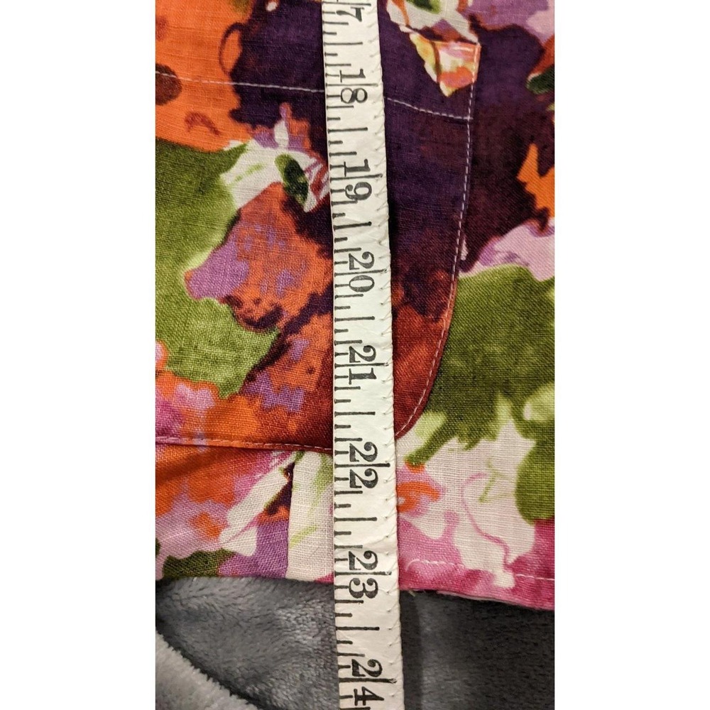 Speigel Linen Jacket Floral Size 6 - Picture 6 of 8